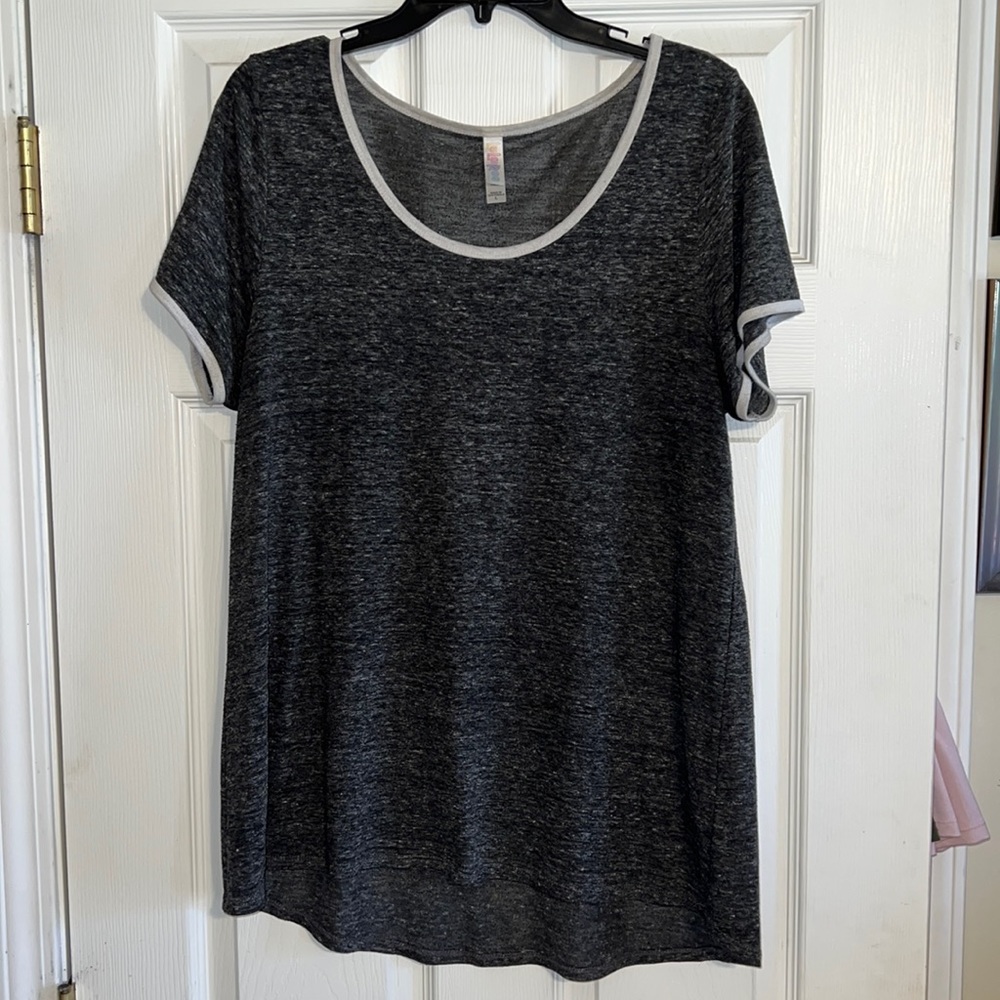 Lularoe large grey tee, gently loved.